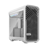 CAIXA DE TORRENT BRANCA COMPACTA DE DESIGN FRACTAL VIDRO TEMPERADO DE MATIZ ESCURA (FD-C-TOR1C-03)