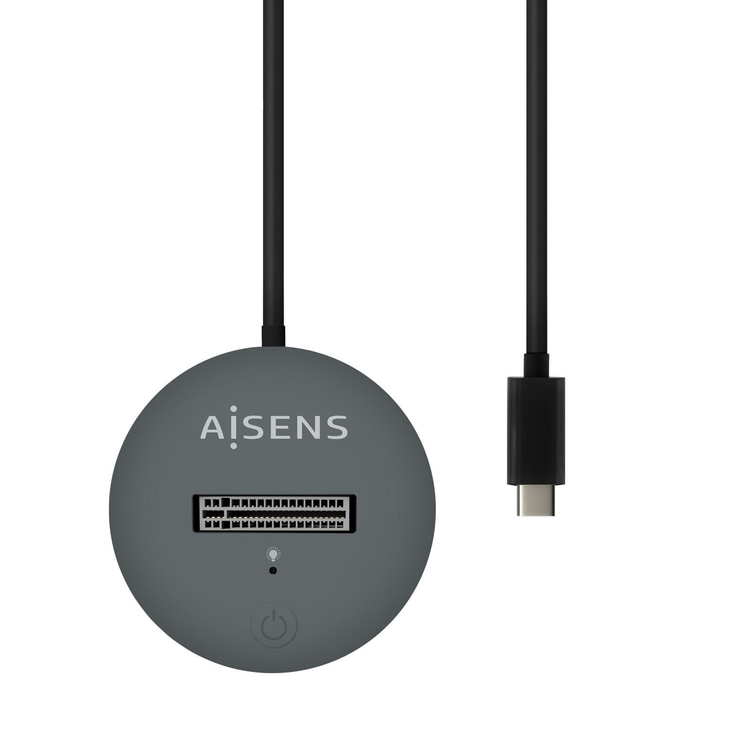AISENS ASUC-4P002-GR Docking Station USB-C 4 In 1 Grigia | Hub Multiporta Per Laptop E Tablet