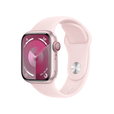 Apple Watch Series 9 GPS + celular 41 mm caixa de alumínio rosa com pulseira esportiva rosa claro - M/L