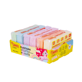 BANDEJA COM 6 COMPRIMIDOS DE PLASTICINA 50G CORES PASTEL JOVI 70/6P