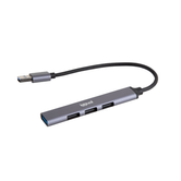 Concentrador USB iggual 3 portas USB 2.0 + 1 USB 3.0 THIN