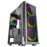 E-ATX TOWER CASE MARS GAMING MC-NEO BLACK PREMIUM 4 ARGB VENTILADORES VIDRO TEMPERADO FRONTAL E LATERAL SEM FONTE DE ALIMENTAÇÃO