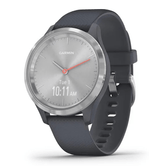 smartwatch garmin vivomove 3s sport plata grafito azul