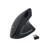 RATON  WIRELESS ERGONOMICO 2 BOTONES 1600DPI EQUIP LIFE  COLOR NEGRO