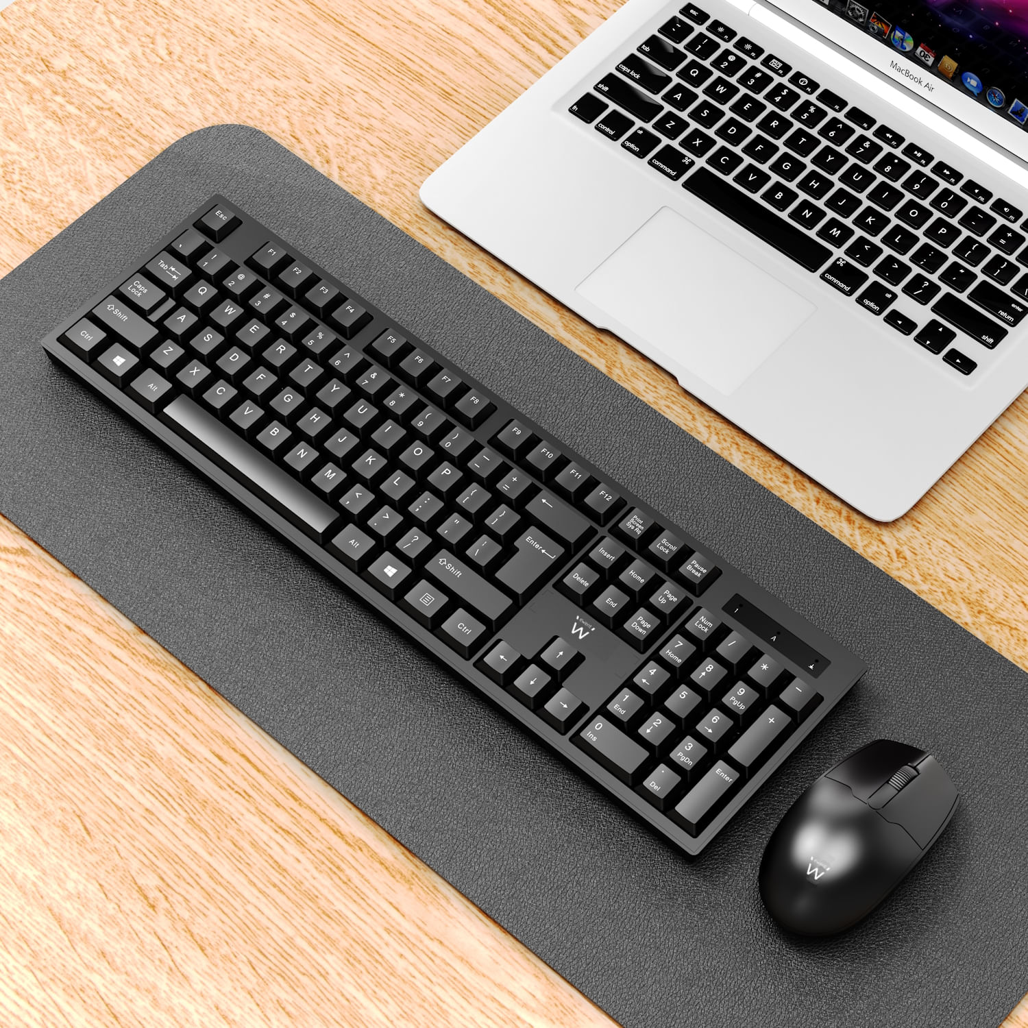 COMBO TECLADO/RATON EWENT INALAMBRICO NEGRO - miniatura 2