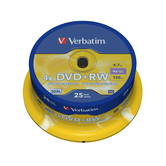 dvd rw 4x advanced serl 4 7gb spindle 25 uds