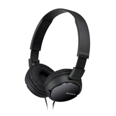 headset sony mdr-zx110pk compactos cable 1.2m conexion jack 3.5 con control remoto color negro