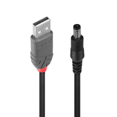 Cabo Adaptador USB A macho - DC 5,5/2,1 mm macho