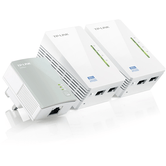 Kit Extensor Powerline WiFi AV600 a 300 Mbps compuesto de 3 elementos 2 TL-