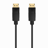 Cabo AISENS DISPLAYPORT V1.2 CCS 4K@60Hz, DP/M-DP/M, Preto, 1,0m