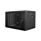 ARMÁRIO RACK LANBERG 6U 600X450X368 AUTO MONTADO 19" ATÉ 60 KG PRETO
