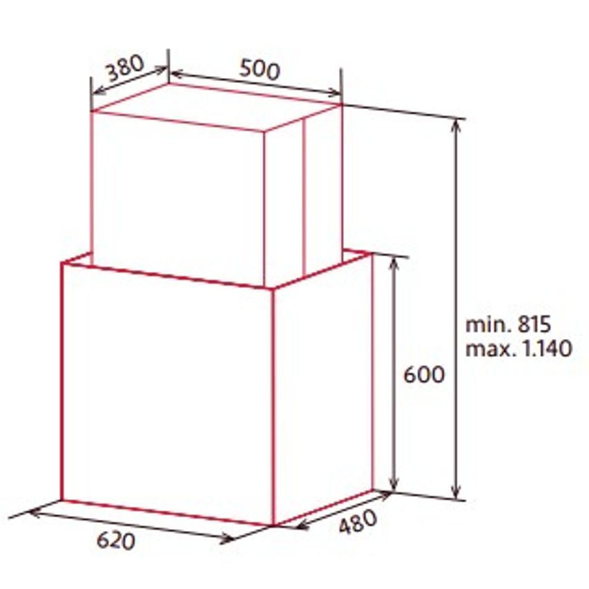 ISLA CUBE GLASS ECO 60 BK