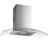 CAMPANA CHIMENEA TEKA NC 985 CRISTAL ANCHO 90 CM INOX