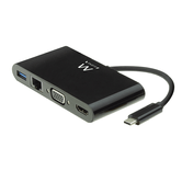 EWENT EW9827 USB-C PARA A BASE UNIVERSAL HDMI/VGA/RJ45/USB