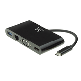 DOCK UNIVERSAL EWENT EW9827 USB-C A HDMI/VGA/RJ45/USB