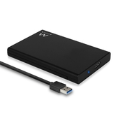 CAIXA HDD EXTERNA 2.5" EWENT EW7044 SATA USB 3.0 PRETA