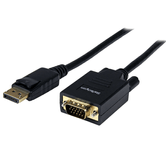 CABLE STARTECH VIDEO DISPLAY PORT DP A VGA 1080P 1.8 M