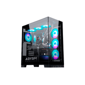 ABYSM Danube Sava H500 Preto RGB Caixa Preto, Transparente