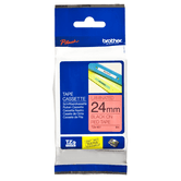 TZE-451 LAMINATED TAPE 24MM 8M BLACK ON R ED