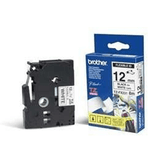 Fita/12mm preto sobre branco f P-Touch