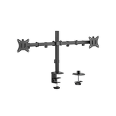 MESA AJUSTÁVEL 2DISPLAY BRAÇO DE MONTAGEM GIRAR INCLINAÇÃO GIRATÓRIO 17Ã?â?¬Â 32Ã?â?¬Â ATÉ 9 KG