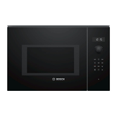 BOSCH BEL554MB0 FORNO MICROONDAS EMBUTIDO 25 LITROS COM GRELHA DE VIDRO PRETO