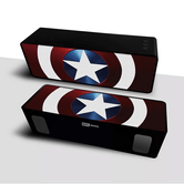 ALTO-FALANTE BT ESTÉREO 2.1 SEM FIO PORTÁTIL 10 W CAPTAIN AMERICA 001 MARVEL RED