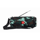 GEMBIRD SPK-BT-17-CM PORTABLE SPEAKER COM RÇ±DIO FM 2X5W RMS BLUETOOTH CAMUFLAGEM