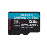 128GB MSDXC CANVAS GO PLUS 170R A2 U3 V30 SINGLE PACK W/O ADP TR