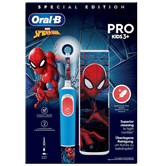 cepillo dental electrico braun vitality pro kids spiderman + funda viaj