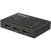 4 PORT HDMI VIDEO SWITCH 3XHDMI 1X DISPLAYPORT 4K 60 HZ