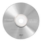 PACK 5 DVD-R 4,7 GB VERBATIM 16X