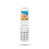 TELEFONO MOVIL LIBRE SPC MOBILE HARMONY PANTALLA 1.8"/DUAL SIM/TECLAS GRANDES/MENSAJE SOS/BLANCO