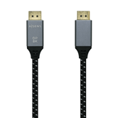 Aisens Cable Displayport V1 4.8k 60hz macho a macho 0.5m cinza preto