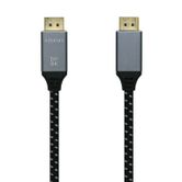 Aisens Cable Displayport V1.4 8k 60hz macho a macho 1m gris negro