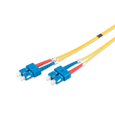 Fiber Optic Patch Cord SC-PC to SC-PC Duplex  OS2  color amarillo  1m
