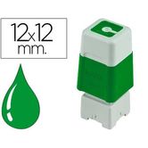 SELLO TINTA SELO VERDE 12 X 12 MM UNIDADE PR1212G