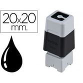 SELO DE TINTA DE SELO PRETO 20 X 20 MM UNIDADE PR2020B