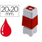 CARIMBO DE TINTA VERMELHO 20 X 20 MM UNIDADE PR2020R
