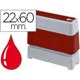 SELO SELO DE TINTA VERMELHO 22 X 60 MM UNIDADE PR2260R