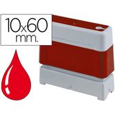 CARIMBO DE TINTA VERMELHO 10 X 60 MM UNIDADE PR1060R