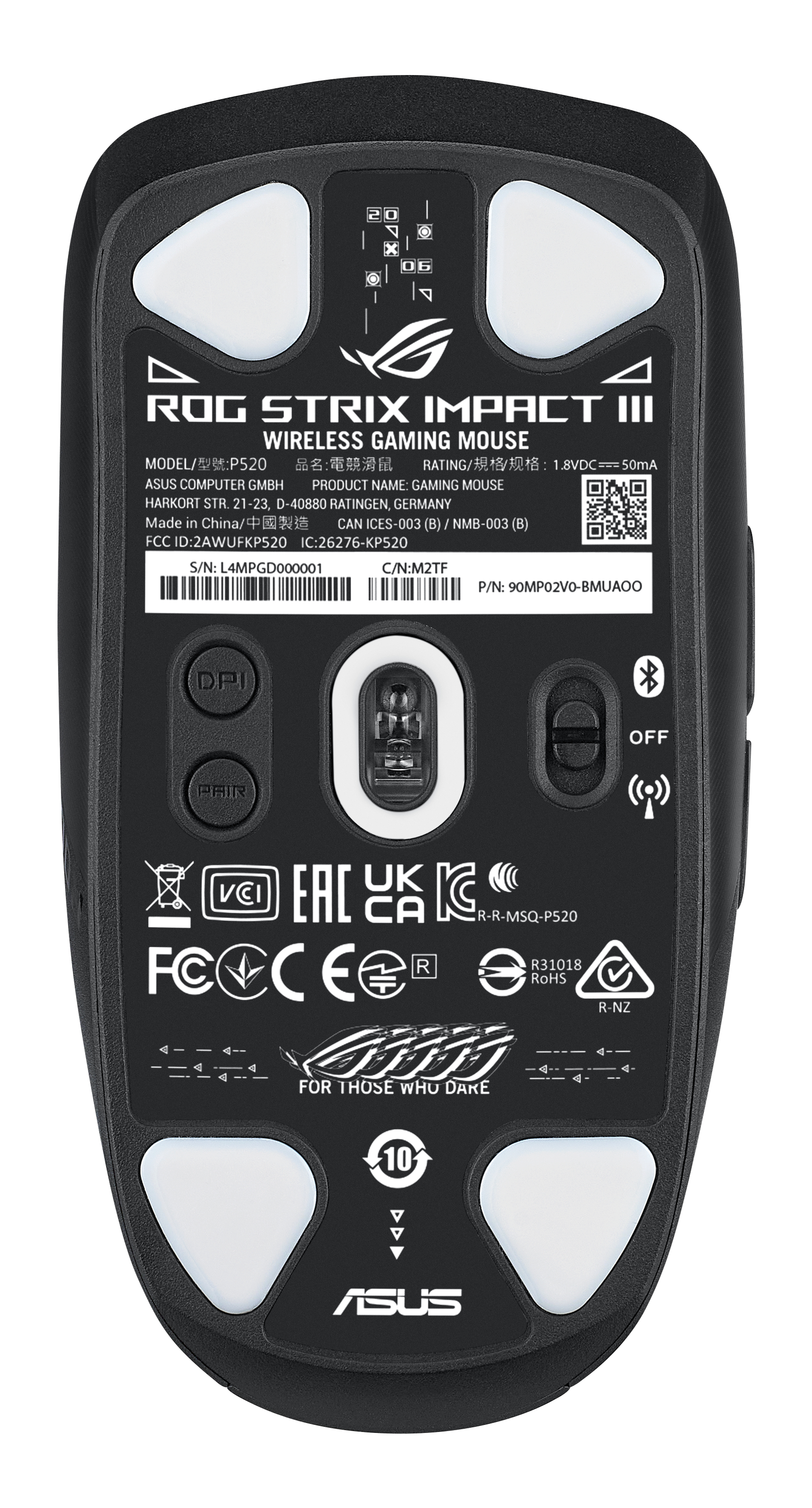 RATON ASUS ROG STRIX IMPACT III WIRELESS - PCBox