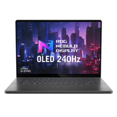 ASUS ROG ZEPHYRUS G16 (2024) GU605MZ-QR029W ROG NEBULA 16" WQXGA 2560X1600 16:10 DCI-P3:100% WIDE VIEW 240HZ OLED INTELCORE I9-14900H  DDR5 32GB (16GB