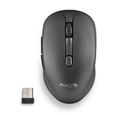 RATO RECARREGÁVEL NGS WIRELESS EVO RUST PRETO COM TECLAS PRETAS SILENCIOSAS
