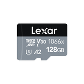 LEXAR 128GB HIGH-PERFORMANCE 1066X MICROSDXC UHS-I, UP TO 160MB/S READ 120MB/S WRITE C10 A2 V30 U3