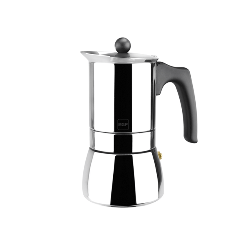 CAFETEIRA GENOVA 6 XÍCARAS AÇO INOXIDÁVEL