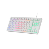Teclado para jogos Mars MK023 TKL FRGB branco