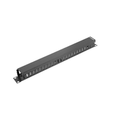 ORGANIZADOR DE CABOS METÁLICOS LANBERG 1U TIPO A RACK 19 PRETO