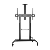 AISENS SUPORTE DE CHÃO RODAS MANIVELA BANDEJA DVD MONITOR DE CÂMERA 100 KG 60-100