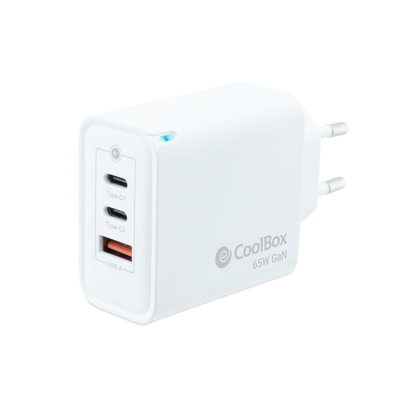 CARGADOR AUTOMATICO COOLBOX 65W USB-C GAN - miniatura 2